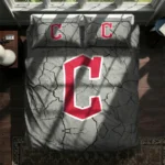 Cleveland Guardians Cracked Texture Bedding Set Best Selling