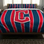 Cleveland Guardians Stripe Style Bedding Set Best Selling