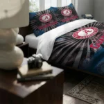 Cleveland Guardians Sunburst Splatter Bedding Set Best Selling