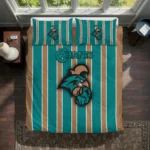 Coastal Carolina Chanticleers Stripe Style Bedding Set Best Selling