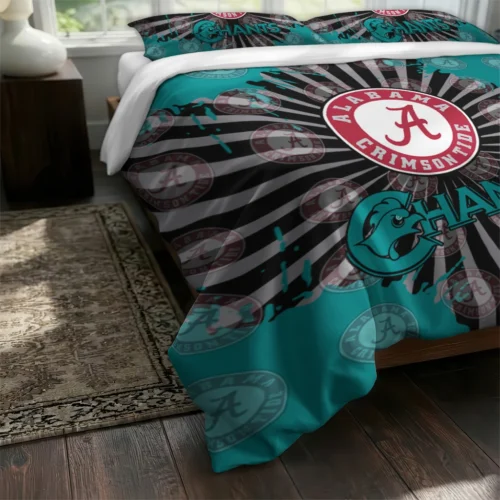 Coastal Carolina Chanticleers Sunburst Splatter Bedding Set Fashion Forward