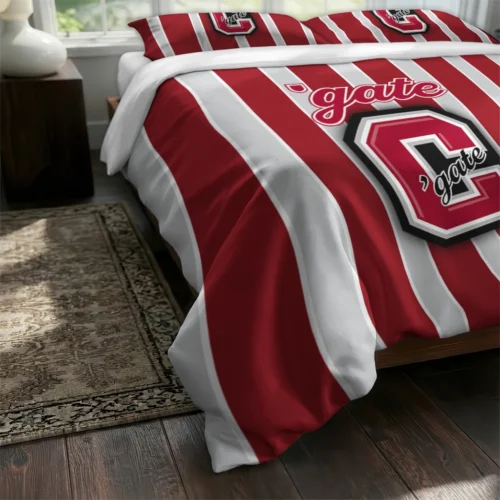 Colgate Raiders Stripe Style Bedding Set Fashion Forward