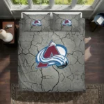 Colorado Avalanche Cracked Texture Bedding Set Best Selling