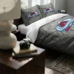 Colorado Avalanche Cracked Texture Bedding Set Best Selling