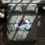 Colorado Avalanche Cracked Texture Bedding Set Best Selling