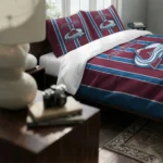 Colorado Avalanche Stripe Style Bedding Set Best Selling