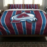Colorado Avalanche Stripe Style Bedding Set Best Selling