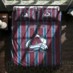 Colorado Avalanche Stripe Style Bedding Set Best Selling