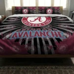Colorado Avalanche Sunburst Splatter Bedding Set Best Selling