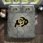 Colorado Buffaloes Cracked Texture Bedding Set Best Selling