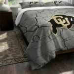 Colorado Buffaloes Cracked Texture Bedding Set Best Selling