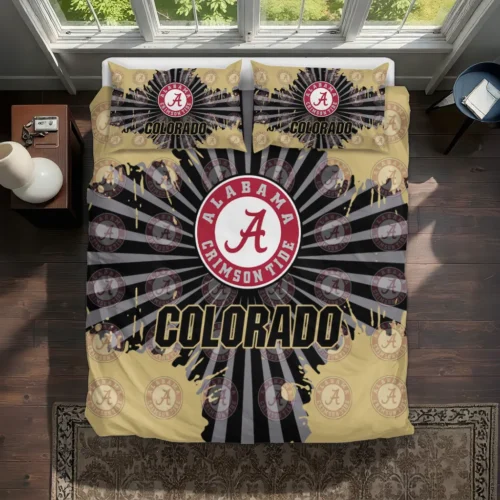 Colorado Buffaloes Sunburst Splatter Bedding Set Best Selling