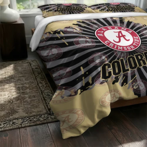 Colorado Buffaloes Sunburst Splatter Bedding Set Fashion Forward