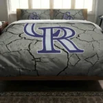 Colorado Rockies Cracked Texture Bedding Set Best Selling