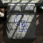 Colorado Rockies Cracked Texture Bedding Set Best Selling