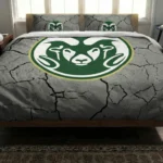 Colorado State Rams Cracked Texture Bedding Set Best Selling