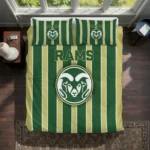 Colorado State Rams Stripe Style Bedding Set Best Selling