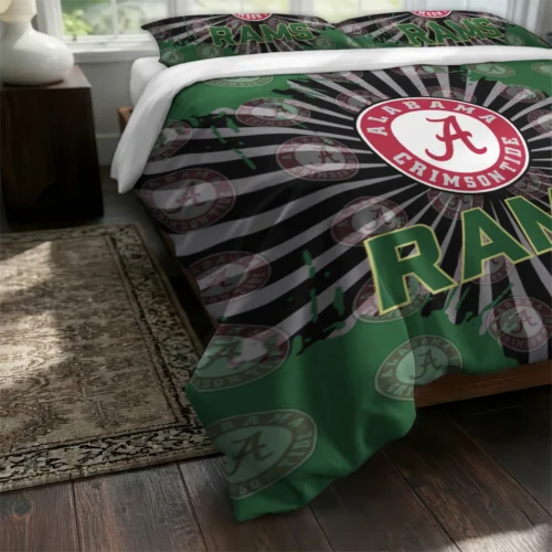 Colorado State Rams Sunburst Splatter Bedding Set Fashion Forward