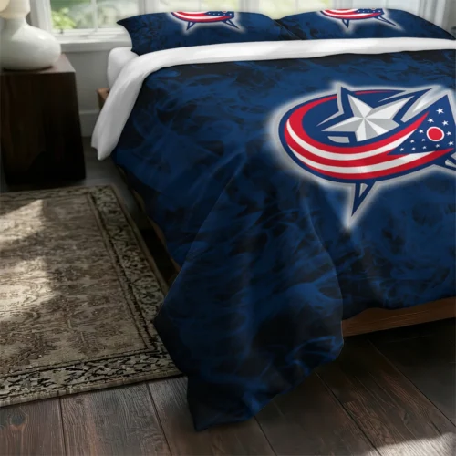 Columbus Blue Jackets Red Mist Bedding Set Fashion Forward