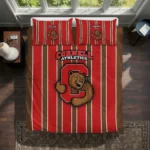 Cornell Big Red Stripe Style Bedding Set Best Selling