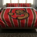 Cornell Big Red Stripe Style Bedding Set Best Selling