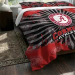 Cornell Big Red Sunburst Splatter Bedding Set Best Selling