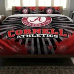 Cornell Big Red Sunburst Splatter Bedding Set Best Selling