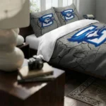 Creighton Bluejays Cracked Texture Bedding Set Best Selling