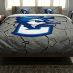 Creighton Bluejays Cracked Texture Bedding Set Best Selling
