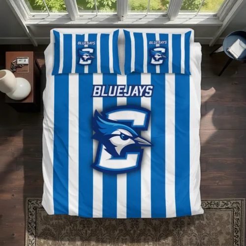 Creighton Bluejays Stripe Style Bedding Set Best Selling