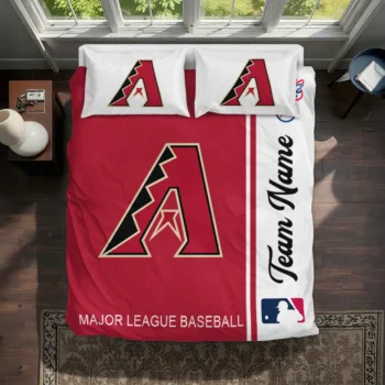 Custom Arizona Diamondbacks Mlb Logo Bedding Set Best Selling