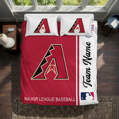 Custom Arizona Diamondbacks Mlb Logo Bedding Set Best Selling
