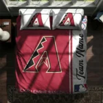 Custom Arizona Diamondbacks Mlb Logo Bedding Set Best Selling