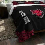Custom Arkansas State Red Wolves Mandala Lacework Bedding Set Best Selling