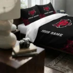 Custom Arkansas State Red Wolves Mandala Lacework Bedding Set Best Selling