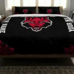 Custom Arkansas State Red Wolves Mandala Lacework Bedding Set Best Selling