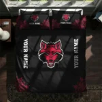 Custom Arkansas State Red Wolves Mandala Lacework Bedding Set Best Selling