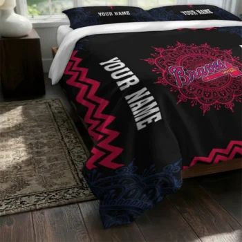 Custom Atlanta Braves Mandala Lacework Bedding Set Fashion Forward