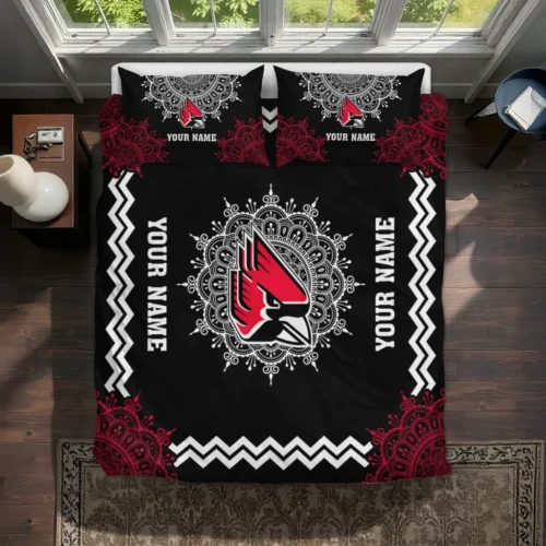 Custom Ball State Cardinals Mandala Lacework Bedding Set Best Selling