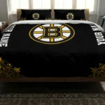 Custom Boston Bruins Mandala Lacework Bedding Set Best Selling