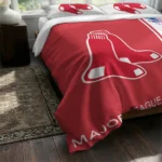 Custom Boston Red Sox Mlb Logo Bedding Set Best Selling
