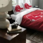 Custom Boston Red Sox Mlb Logo Bedding Set Best Selling