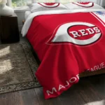 Custom Cincinnati Reds Mlb Logo Bedding Set Best Selling