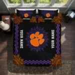 Custom Clemson Tigers Mandala Lacework Bedding Set Best Selling