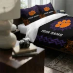 Custom Clemson Tigers Mandala Lacework Bedding Set Best Selling