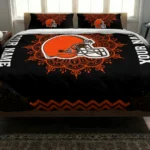 Custom Cleveland Browns Mandala Lacework Bedding Set Best Selling