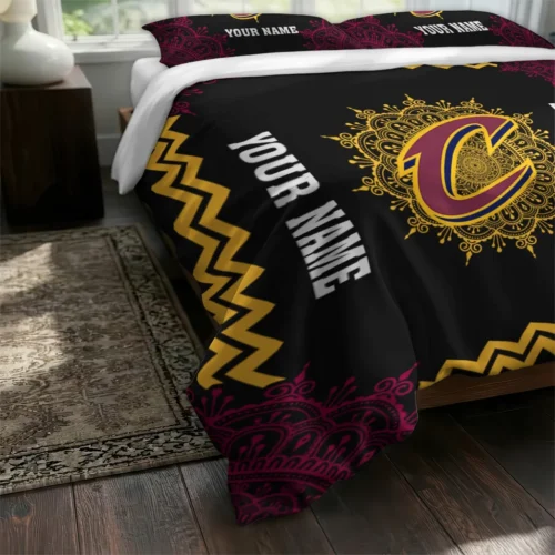 Custom Cleveland Cavaliers Mandala Lacework Bedding Set Fashion Forward