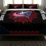 Custom Columbus Blue Jackets Mandala Lacework Bedding Set Best Selling