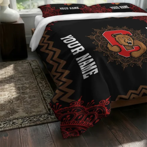 Custom Cornell Big Red Mandala Lacework Bedding Set Fashion Forward