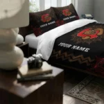 Custom Cornell Big Red Mandala Lacework Bedding Set Best Selling